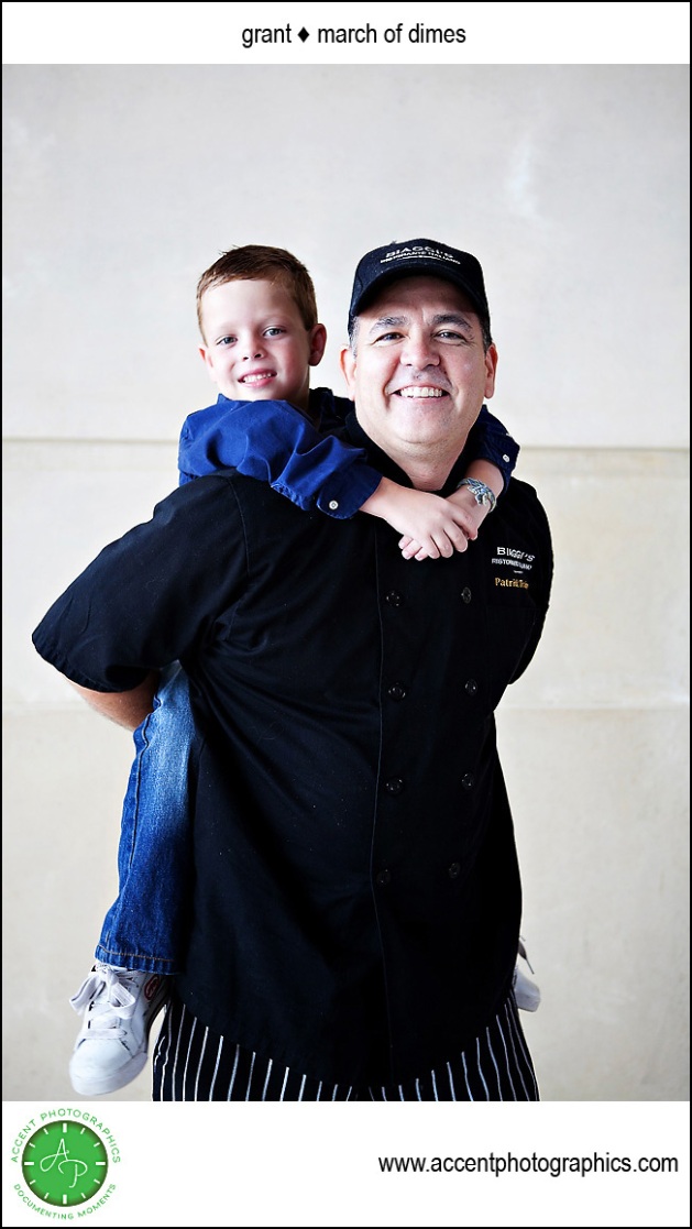 March of Dimes Child with Biaggis Restaurant Chef